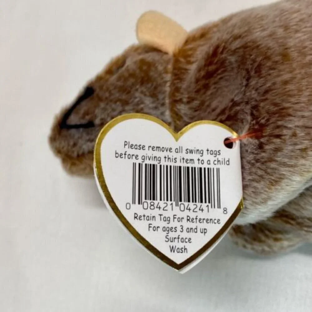 Ty Beanie Baby TIPTOE the‎ Mouse 1999 Beanbag Plush Stuffed Animal Toy Vintage